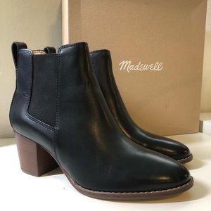 Madewell Black Regan Leather Boots